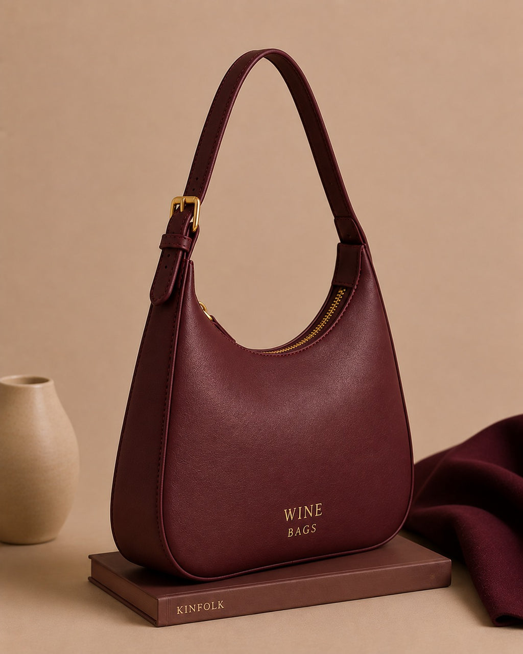 Zing Hand Bags Textured Leather Essential Tote